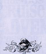 vintage scrapbook page bird