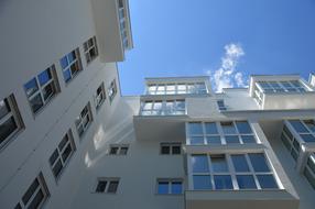 Architecture Tower House white and blue sky