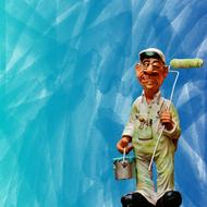 painter work figure clay
