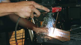 Welding Iron Worker hand