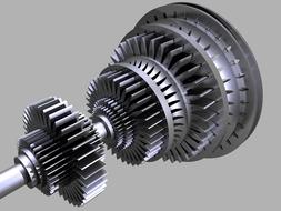 cogs gears machine 3d