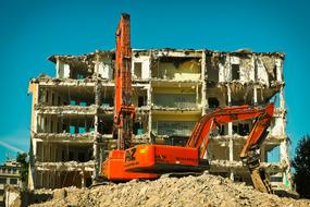 Site Excavators Construction red