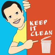 comic cartoon person keep it clean drawing