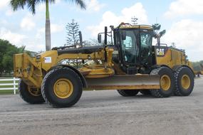 Grader Machine Tractor yellow