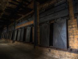 gates of an abandoned factory