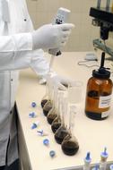 Laboratory Analysis Chemistry person