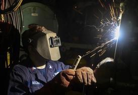 Worker Welding