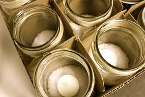 Jars Candle Light snow