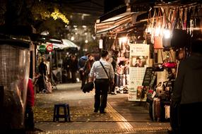 Work City Night street