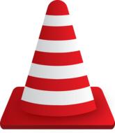 sign cone symbol red white