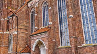 brick church facade