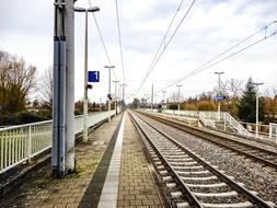 photo of the platform on the railway