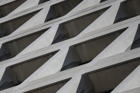 Angle View of concrete wall with Windows