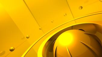 gold sphere futuristic design
