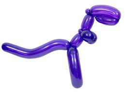 Balloon Sculpture Dinosaur purple