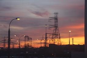 Energy Industry Sunset sky