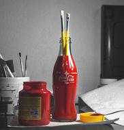 Red Coke Bottle