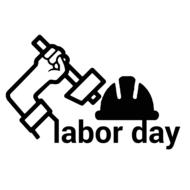 clipart sticker labor day drawing