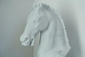 marble head of a horse