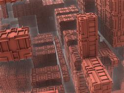 fractal render 3d construction drawing