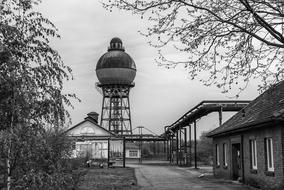 Architecture Building Industrial monochrome