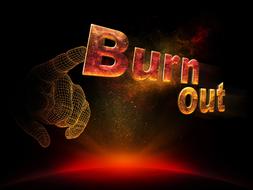 burn out banner drawing