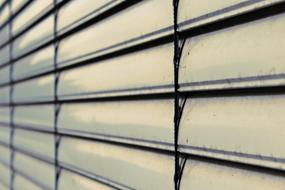 blinds on an industrial building