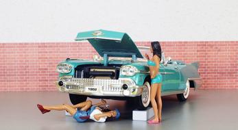 Models and Car Cadillac toys