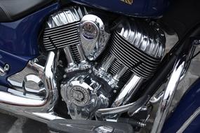 Chrome Engine of indian motorcycle