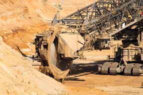 large bucket wheel excavator