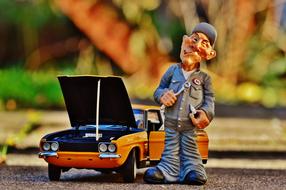 Ford Capri Mechanic Model clay