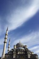 Cami Minaret Istanbul and sky
