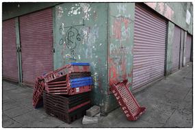 empty boxes on the street