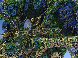 fractal image of industrial architecture