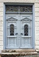 double wing Wooden Door with carving