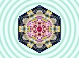 mandala new age spiritual district drawing