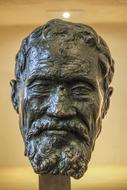 head of Michelangelo, bronze