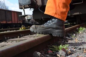 Work Shoes Rail Track