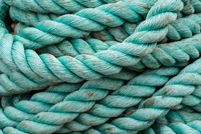 green and blue rope