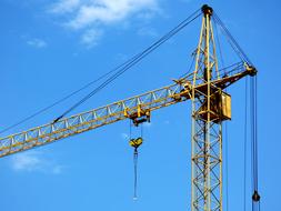 Tower Crane against the blue sky