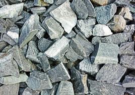 pieces of Crushed granite