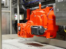 red Drive Motor Transmission
