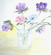 bouquet watercolour painting