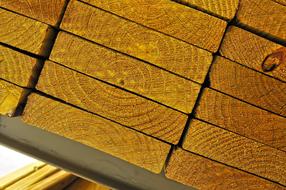 macro photo of a stack of boards