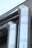 Pipes Lines Shiny silver