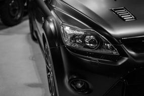 black Ford Focus Rs500 Car Automobile