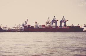 landscape of Boats Ships Docks