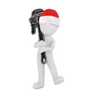 3d model santa hat metal craft