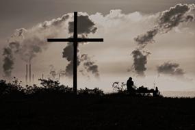 cross at Sunrise Clouds
