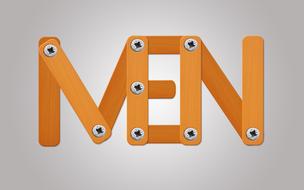 sign wood men word